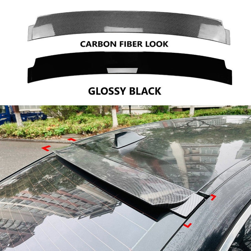 Car Craft Compatible With Bmw 5 Series F10 2010-2017 Rear Roof Wing Lip Spoiler Carbon Fiber Look Bm-035 Zst-646 Cf