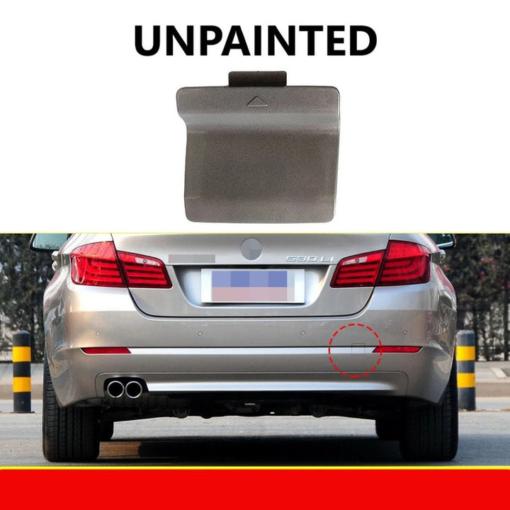 Car Craft Compatible With Bmw 5 Series F10 2010-2013 Rear Bumper Tow Hook Towing Tochan Trailer Cover 51127240133 Unpainted - CAR CRAFT INDIA
