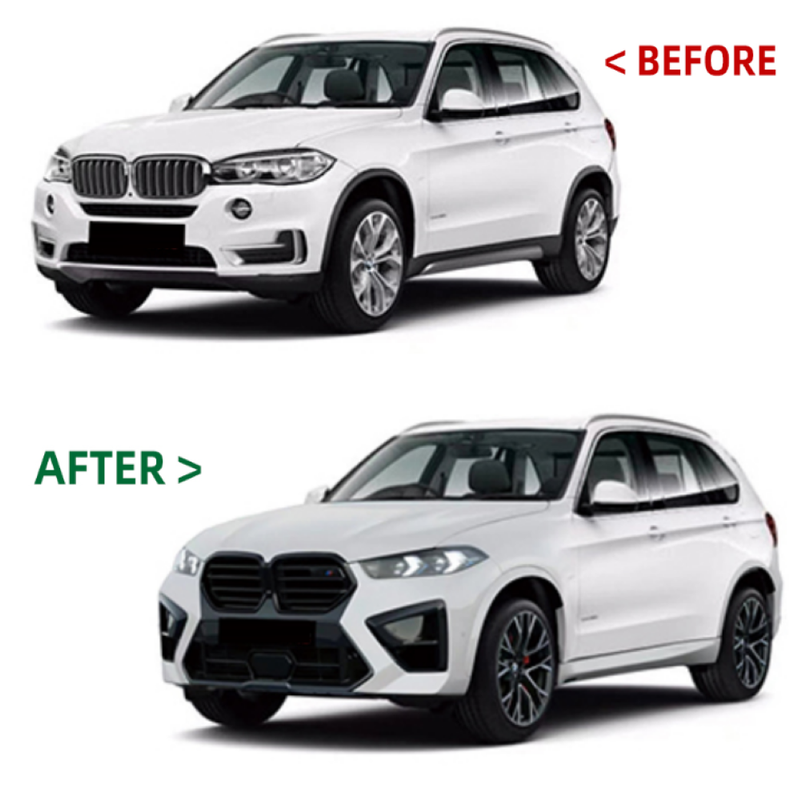 Car Craft Compatible With Bmw X5 F15 2014-2018 To X5 G05 Lci 2023+ M Sports Xm5 Upgrade Facelift Conversion Hood Fender Bodykit Bumper Headlight Taillight