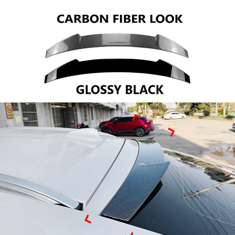 Car Craft Compatible With Bmw X6 F16 2014-2019 Rear Roof Boot Wing Lip Mid Spoiler Carbon Fiber Look Zst-596 Cf