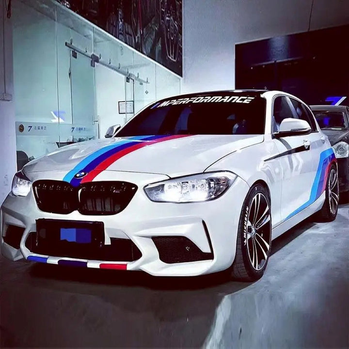 Car Craft Compatible With Bmw 1 Series F20 2012-2014 Front Bumper Upgrade Convert To F20 M2c Bumper Gril Bodykit