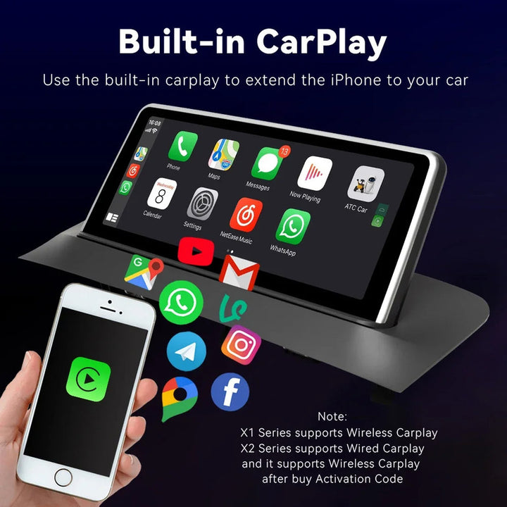 Car Craft Compatible With Bmw X3 X4 F25 F26 2010-2017 Android Multimedia Infotainment Touchscreen Dvd Player Wireless Carplay Android Auto 4gb +64gb 10.25 Inch Cic