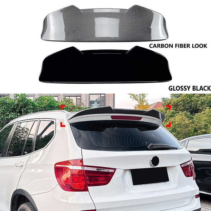 Car Craft Compatible With Bmw X3 F25 2011-2017 Rear Roof Boot Wing Lip Spoiler Zst-908 Cf Carbon Fiber Look