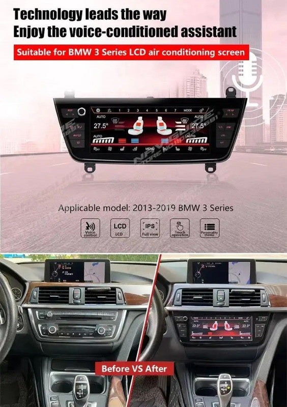 Car Craft Compatible With Bmw 3 Series F30 F34 2012-2018 4 Series F32 2012-2018 Lcd Display Air Conditioning Board Ac Panel Digital Touch Screen Climate Knobs Control