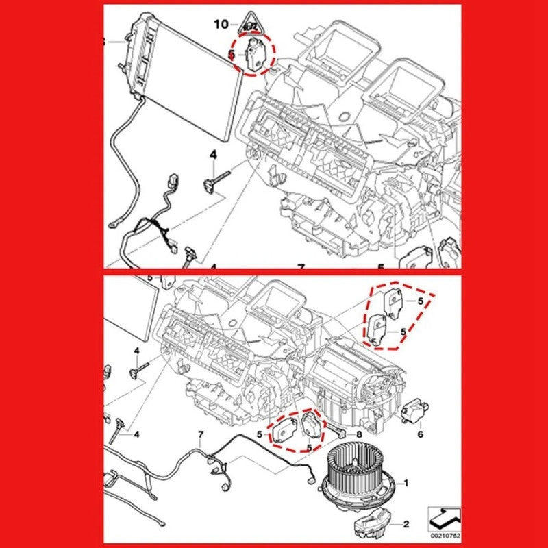 Car Craft Compatible With Bmw 1 Series E87 E88 F20 2004-2018 3 Series E90 F30 2005-2019 4 Series F32 F36 2014-2020 Hvac Air Door Ac Servo Heater Flap Damper Actuator Motor Evaporator 64119321034 - CAR CRAFT INDIA
