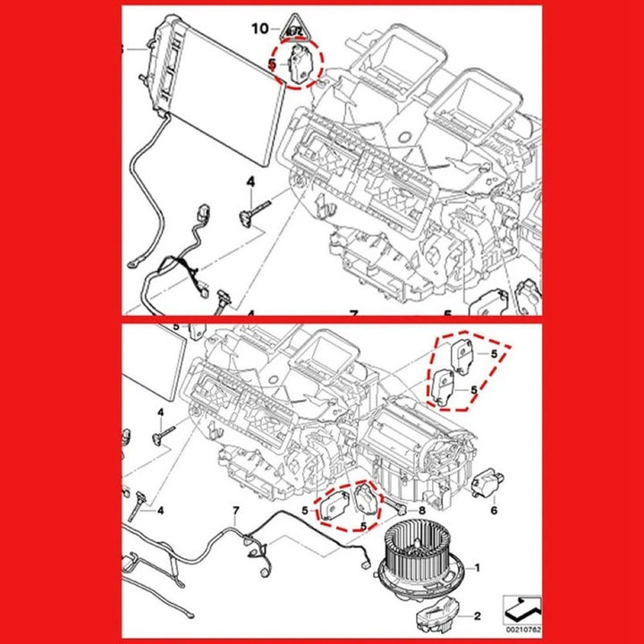 Car Craft Compatible With Bmw 1 Series E87 E88 F20 2004-2018 3 Series E90 F30 2005-2019 4 Series F32 F36 2014-2020 Hvac Air Door Ac Servo Heater Flap Damper Actuator Motor Evaporator 64119321034 - CAR CRAFT INDIA