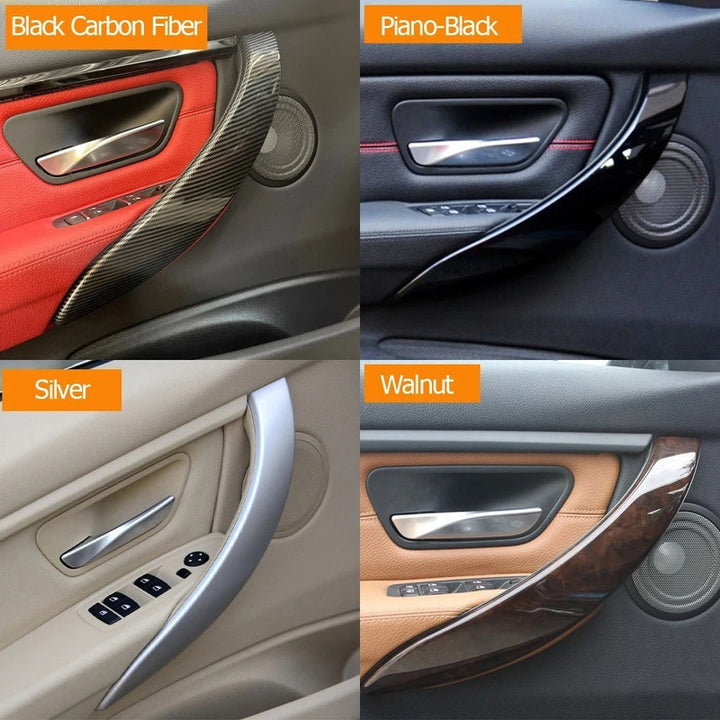 Car Craft Compatible With Bmw 3 Series F30 2012-2018 3 Series Gt F34 2012-2018 4 Series F36 F32 F33 F80 F82 F83 Interior Car Door Pull Handle Outer Cover Trim Panel 51417275487l Gb Glossy Black Left CC-7831 - CAR CRAFT INDIA