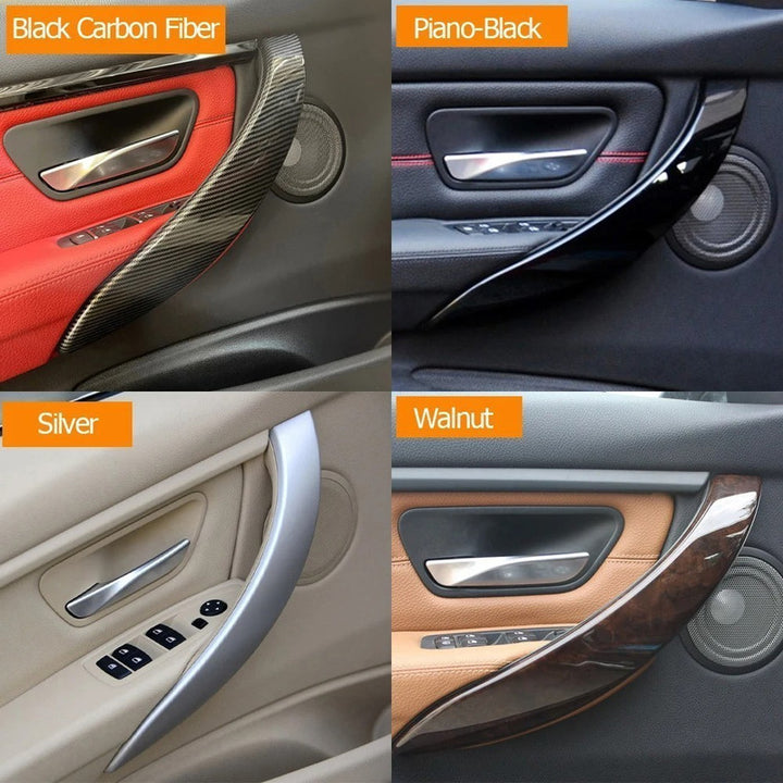 Car Craft Compatible With Bmw 3 Series F30 2012-2018 3 Series Gt F34 2012-2018 4 Series F36 F32 F33 F80 F82 F83 Interior Car Door Pull Handle Outer Cover Trim Panel 51417275488r Red Carbon Fiber Right CC-7840 - CAR CRAFT INDIA