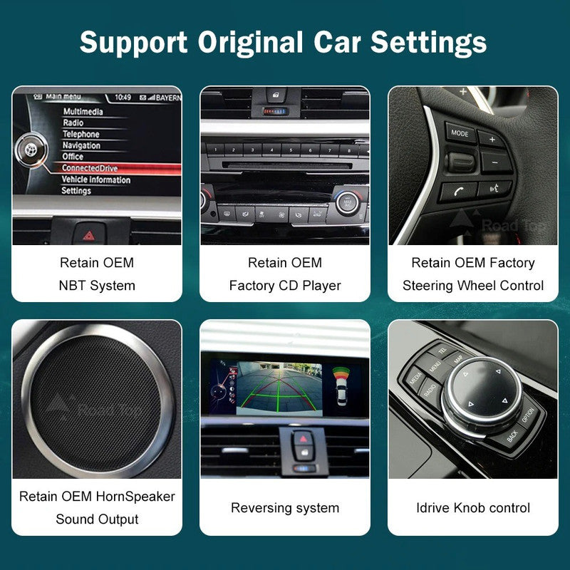 Car Craft Compatible With Bmw 3 Series F30 F34 2012-2016 4 Series F32 2012-2016 Android Multimedia Infotainment Touchscreen Dvd Player 4gb+64gb 12.25 Inch Nbt