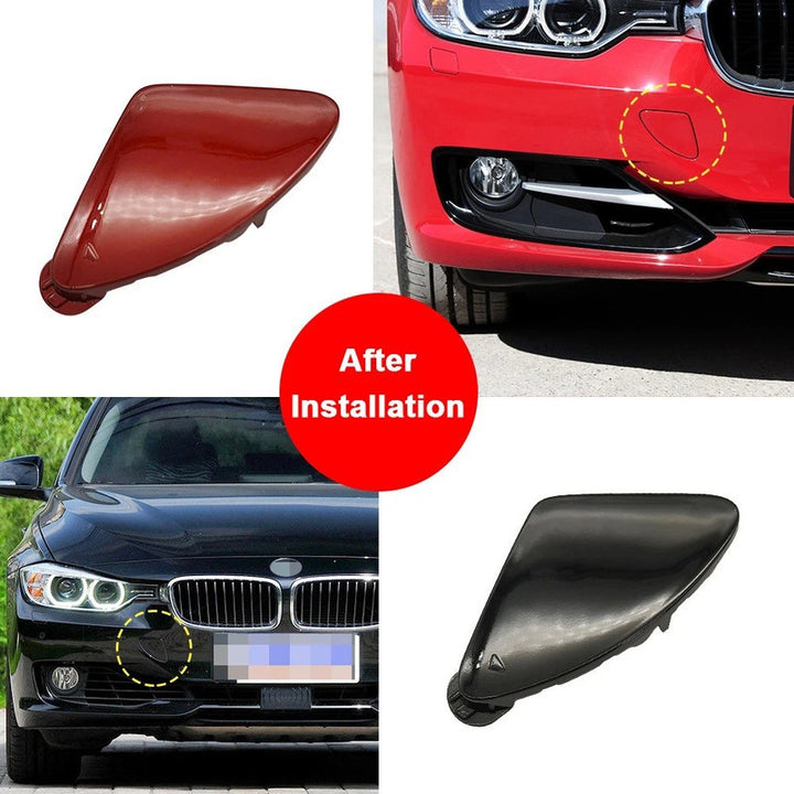 Car Craft Compatible With Bmw 3 Series F30 2012-2015 Front Bumper Tow Hook Towing Tochan Trailer Cover 51117293116 Unpainted - CAR CRAFT INDIA