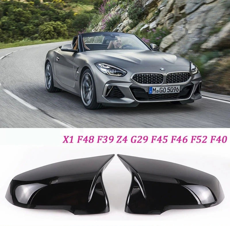 Car Craft Compatible With Bmw X1 F48 16-23 X2 F39 18-23 1 Series F40 17-23 2 Series F44 19-23 Z4 G29 19-23 M3 M4 M5 M6 M7 Side Rear View Case Door Wing Cap Shell Housing Mirror Covers Carbon Look