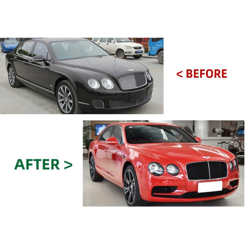 Car Craft Compatible With Bentley Flying Spur 2005-2016 Upgrade Facelift Convert To 2017 Style Kit Bumper Grill Headlight Taillight Trunnk Fender Bodykit Glass Fiber