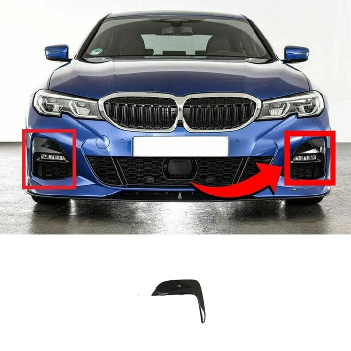 Car Craft Compatible With Bmw 3 Series G20 2019-2022 Front Bumper Lower Fog Lamp Light Grill Cover Left Trim 51118089207 8079595gc