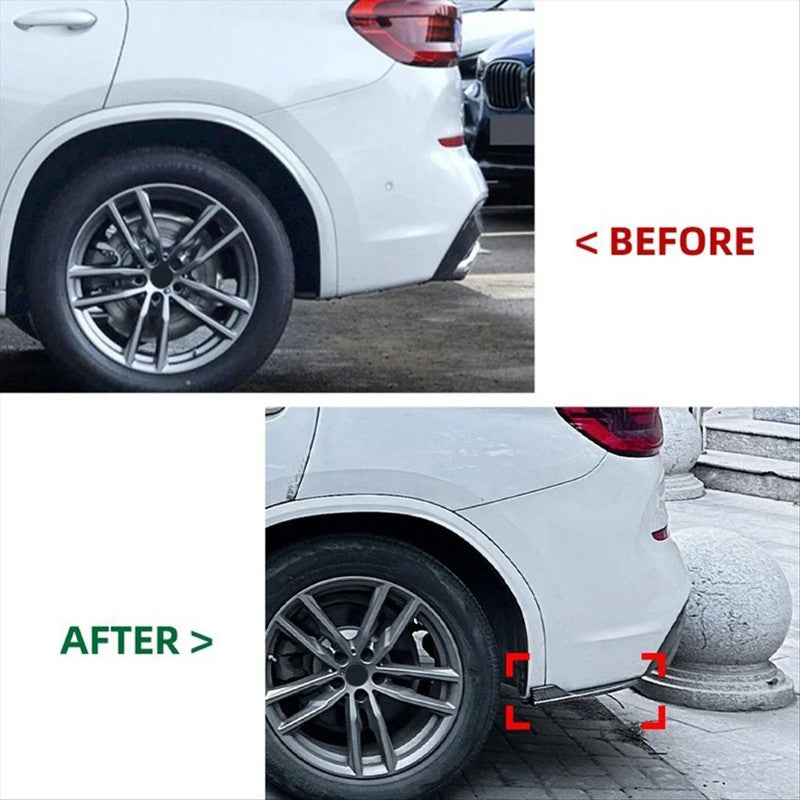 Car Craft Compatible With Bmw X3 G01 M Sport 2018-2021 Car Rear Bumper Lip Diffuser Splitter Skirts Winglet Apron Spoile Zst-624 Carbon Fiber Look