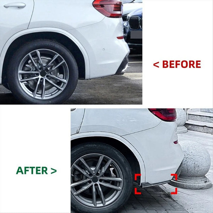 Car Craft Compatible With Bmw X3 G01 M Sport 2018-2021 Car Rear Bumper Lip Diffuser Splitter Skirts Winglet Apron Spoile Zst-624 Glossy Black
