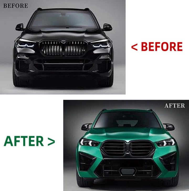 Car Craft Compatible With Bmw X5 G05 2019-2022 To G05 Lci 2023+ X5m M Sports Upgrade Facelift Conversion Bodykit Bumper Headlight Taillight