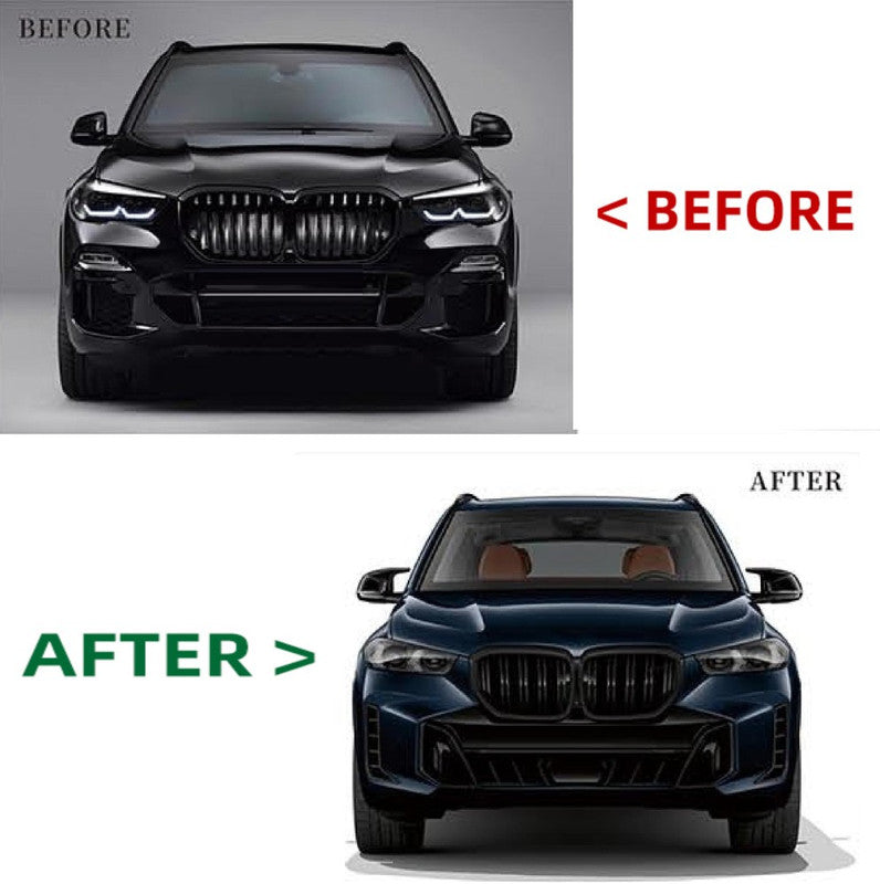 Car Craft Compatible With Bmw X5 G05 2019-2022 To G05 Lci 2023+ Mt Mtech M Sports Upgrade Facelift Conversion Bodykit Bumper Headlight Taillight