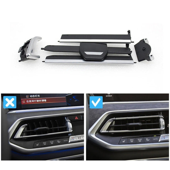 Car Craft Compatible With Bmw X5 X6 X7 G05 G06 G07 2019-2022 Car Dashboard A/c Air Outlet Vent Paddle Clip Ac Vent Grill Clip Slider Repair Kit 64229399471 Right