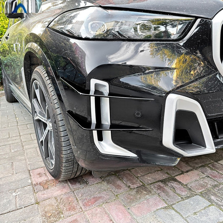 Car Craft Compatible With Bmw X5 G05 Lci 2023+ M Sport X5m Front Bumper Canard Lip Splitter Skirts Winglet Apron Spoile Air Vent Zst-980 Glossy Black