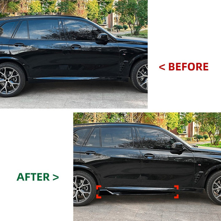 Car Craft Compatible With Bmw X5 G05 2018-2022 Aero Knight M Performance M Sports Side Skirts Splitter Running Board Zst-1046 Glossy Black