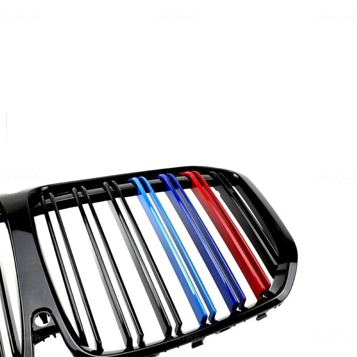 Car Craft Compatible With Bmw X7 G07 2019-2021 Front Bumper M Tri Colour Show Grill