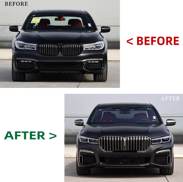 Car Craft Compatible With Bmw 7 Series G12 G70 2016-2020 To G12 G70 Lci 2021+ M760 Upgrade Facelift Conversion Bodykit Bumper Hood Trunk Headlight Taillight