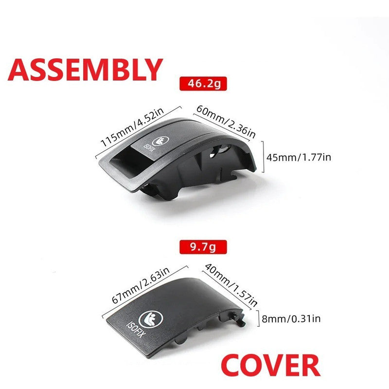 Car Craft Compatible With Bmw 3 Series G20 G28 2019-2025 Rear Bracket Child Seat Clip Rear Seat Buckle Isofix Cover Assembly 52209108437 Black CC-8939