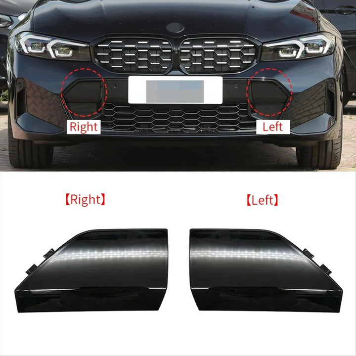 Car Craft Compatible With Bmw 3 Series G20 Lci 2023+ M Sport M Tech Front Bumper Tow Hook Towing Tochan Trailer Cover 51118085455 Unpainted Left - CAR CRAFT INDIA