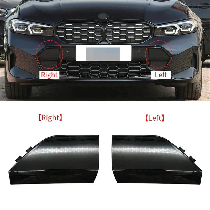 Car Craft Compatible With Bmw 3 Series G20 Lci 2023+ M Sport M Tech Front Bumper Tow Hook Towing Tochan Trailer Cover 51118085456 Unpainted Right - CAR CRAFT INDIA