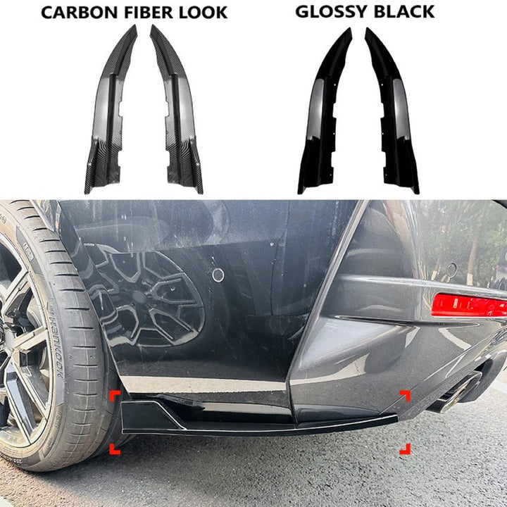 Car Craft Compatible With Bmw 4 Series M4 G22 G26 2020+ Coupe M Sports Rear Bumper Lip Splitter Diffuser Skirst Flag Canard Carbon Fiber Look Zst-623 Cf Usa