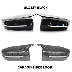 Car Craft Compatible With Bmw 4 3 Series G20 19-24 G22 5 Series G30 17-23 7 Series G12 16-23 8 Series G14 M3 M4 M5 M6 M7 Side Rear View Case Door Wing Cap Shell Housing Mirror Covers Glossy Black REG - CAR CRAFT INDIA