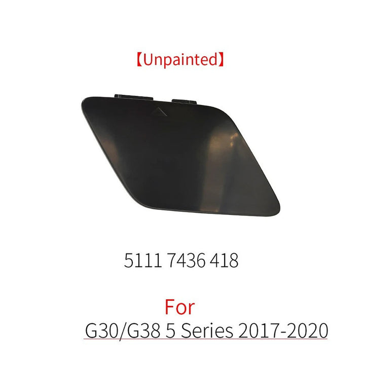 Car Craft Compatible With Bmw 5 Series G30 2017-2020 Front Bumper Tow Hook Towing Tochan Trailer Cover 51117427448 51117436418 Unpainted - CAR CRAFT INDIA