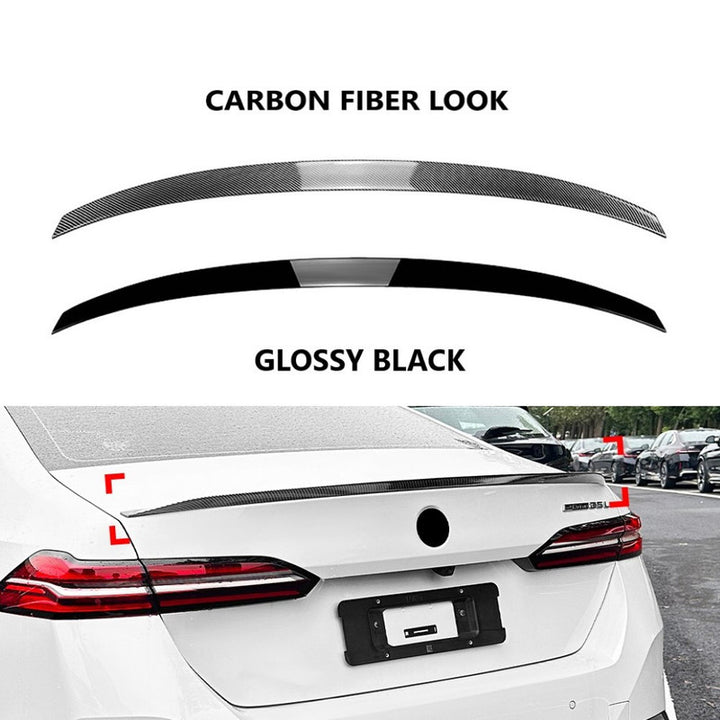 Car Craft Compatible With Bmw 5 Series I5 G60 2024+ Rear Trunk Boot Roof Wing Lip Spoiler Splitter Skirts M5 Style Zst-930 Glossy Black