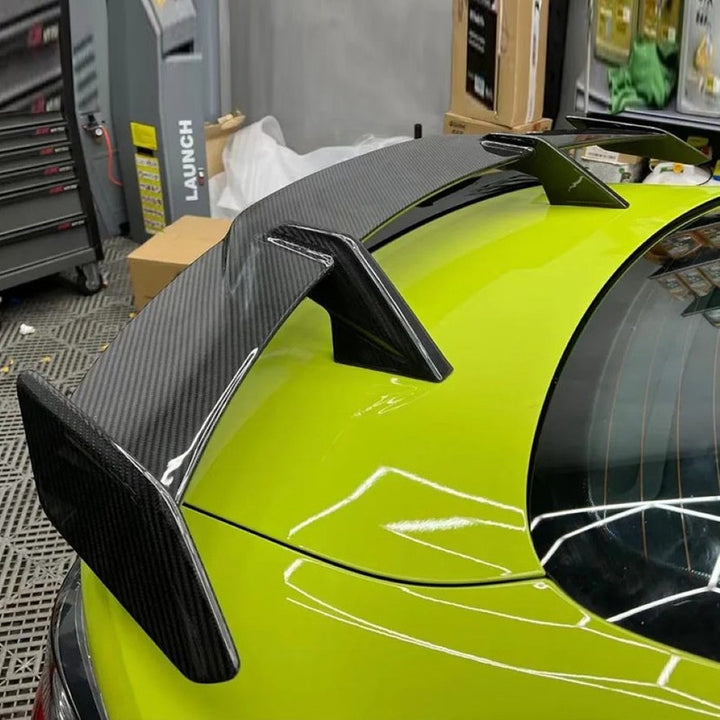 Car Craft Compatible With Bmw M3 M4 G20 G80 Sedan G82 M4 Coupe Rear Tail Wing Boot Roof Trunk Lip Spoiler 2019-2025 Gt Style Real Carbon Fiber