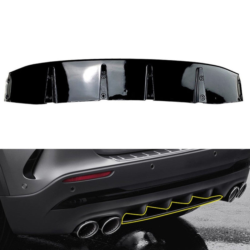 Car Craft Compatible With Mercedes Benz Gla H247 2020-2025 Amg Rear Bumper Lip Skirt Splitter Diffuser