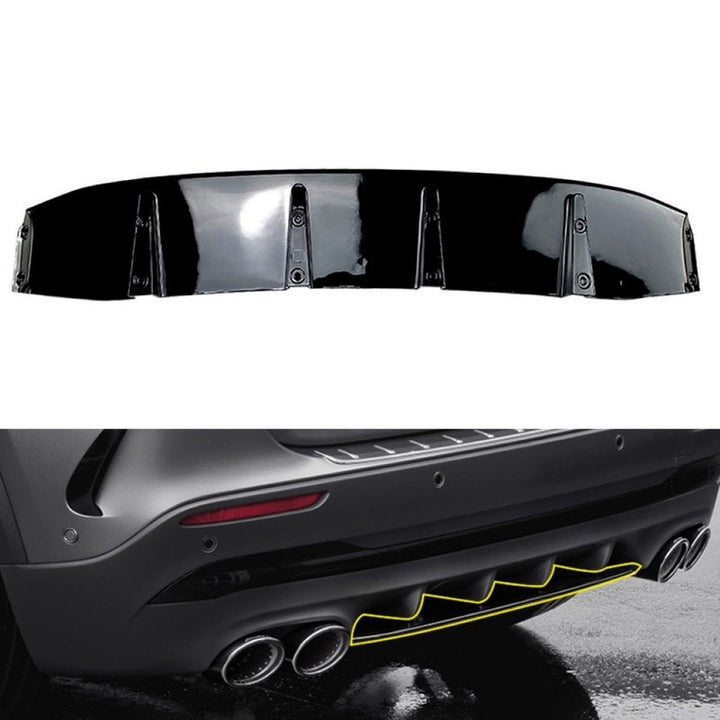Car Craft Compatible With Mercedes Benz Gla H247 2020-2025 Amg Rear Bumper Lip Skirt Splitter Diffuser