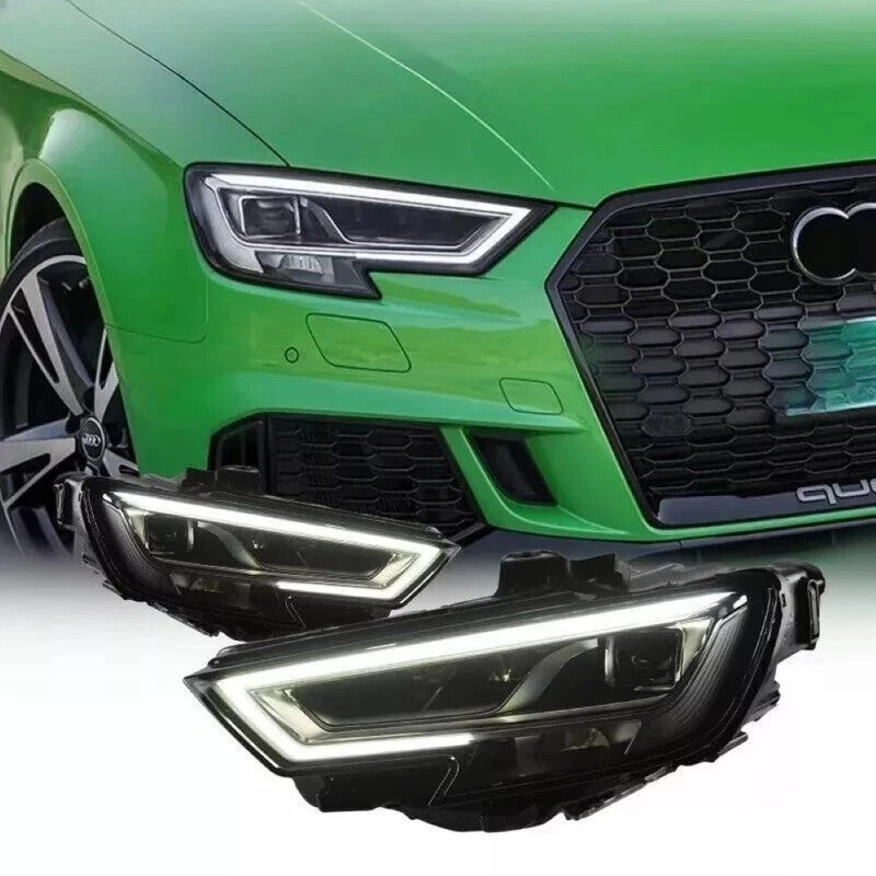 Car Craft Compatible With Audi A3 2017-2021 Helogen Car Front Upgraded Head Light Lamp Xenon Headlight Retrofit Upgrade Modified Led Drl Hid Led Style
