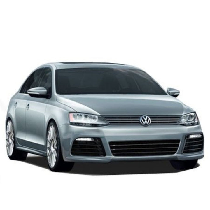 Car Craft Compatible With Vw Volkswagen Jetta Mk6 2012-2014 Upgrade Facelift Convert R Line Style Front Bumper Bodykit