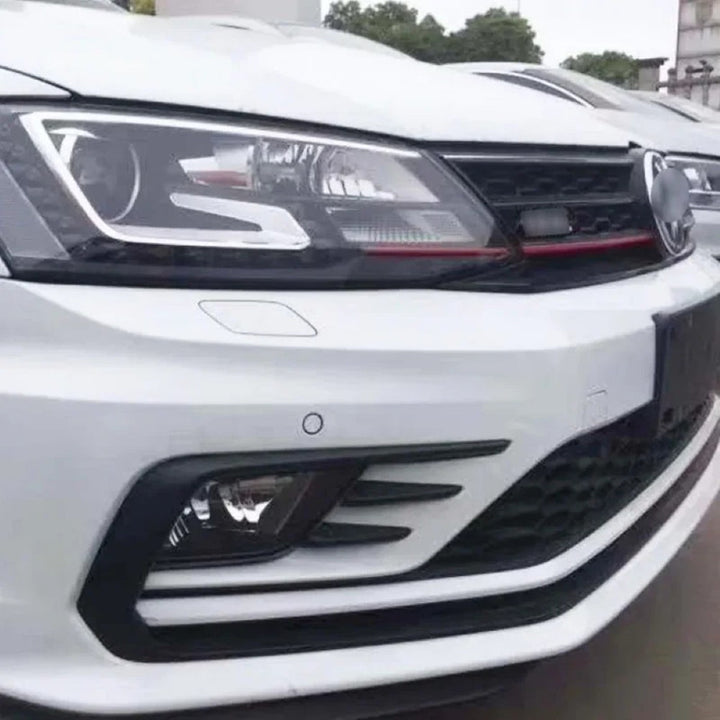 Car Craft Compatible With Vw Volkswagen Jetta Mk6 2015-2017 Upgrade Facelift Convert Gli Line Style Front Bumper Bodykit