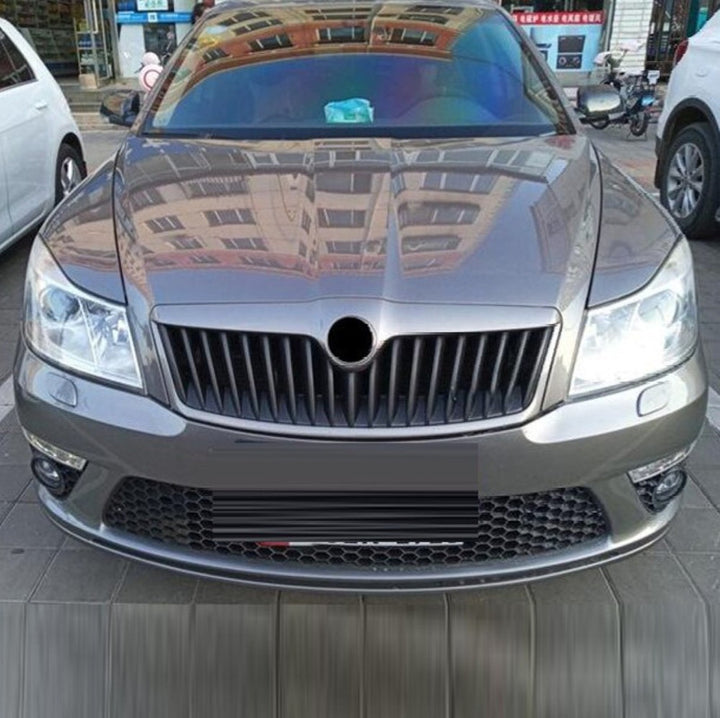 Car Craft Compatible With Skoda Laura Octavia 2009-2013 Upgrade Facelift Convert To Rs Vrs Style Front Bumper Bodykit Fog Lamp Light Grill Mesh