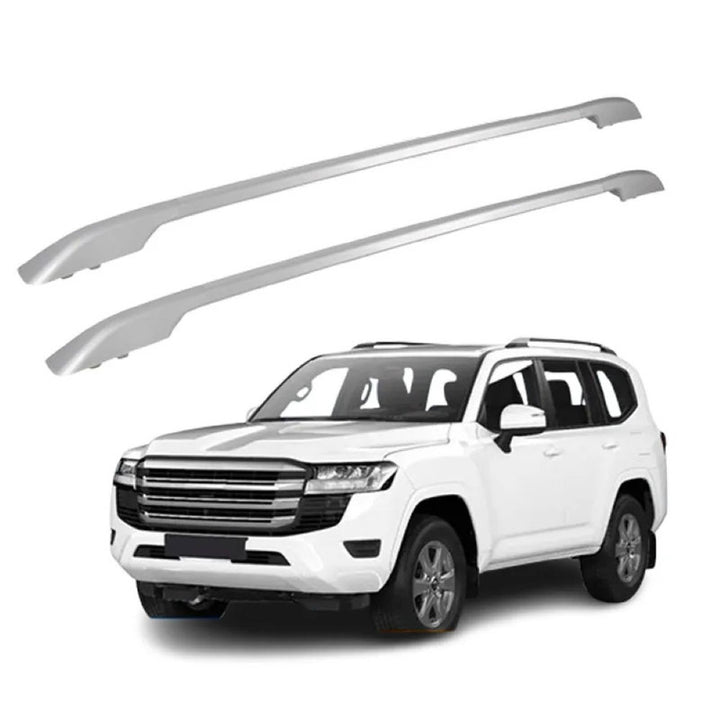 Car Craft Compatible With Toyota Land Cruiser Lc300 2022+ Roof Rail Rack Bar Ar-tyta-0148 Bl Black CC-8561 - CAR CRAFT INDIA