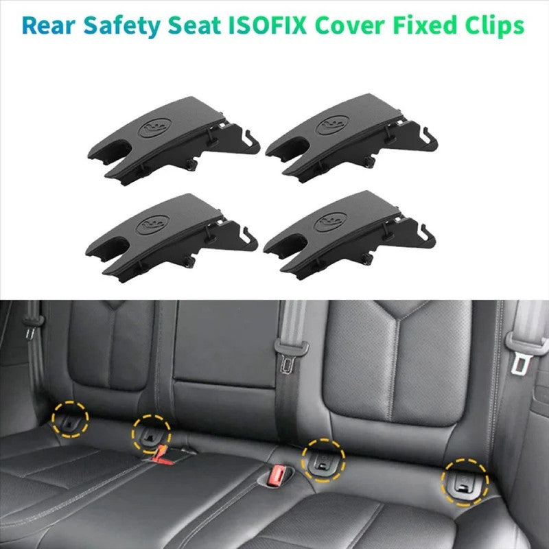 Car Craft Compatible With Porsche Macan 2014-2026 Rear Bracket Child Seat Clip Rear Seat Buckle Isofix Cover 95b8871874h0 Beige CC-8937