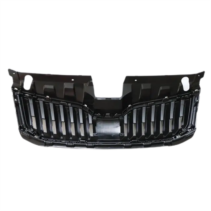 Car Craft Compatible With Skoda Octavia Iii 2017-2019 Rs Vrs Style Front Bumper Show Grill Silver