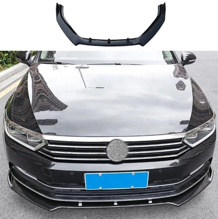 Car Craft Compatible With Vw Volkswagen Passat B8 2016-2019 Upgrade Facelift Convert To B8 R Line Style Front Bumper Lip Splitter Skirts