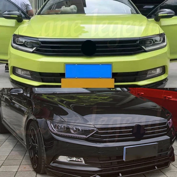 Car Craft Compatible With Vw Volkswagen Passat B8 2016-2019 Upgrade Facelift Convert To B8 R Line Style Front Bumper Show Grill