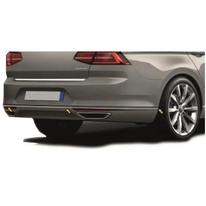 Car Craft Compatible With Vw Volkswagen Passat B8 2016-2019 R Line Rear Bumper Chrome Moulding Trim