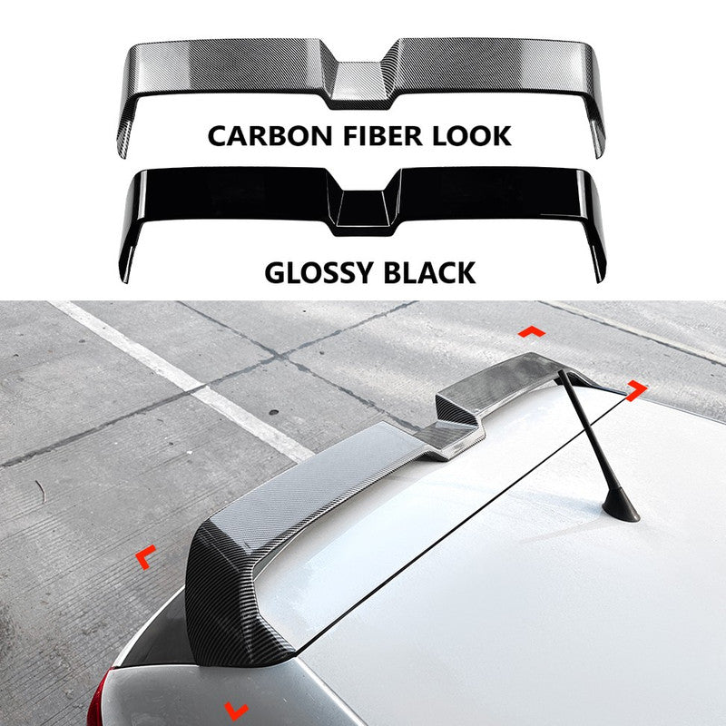 Car Craft Compatible With Volkswagen Polo Mk5 6r 6c 2009-2024 Rear Trunk Boot Roof Wing Lip Spoiler Splitter Skirts Oettinger Zst-965 Carbon Fiber Look