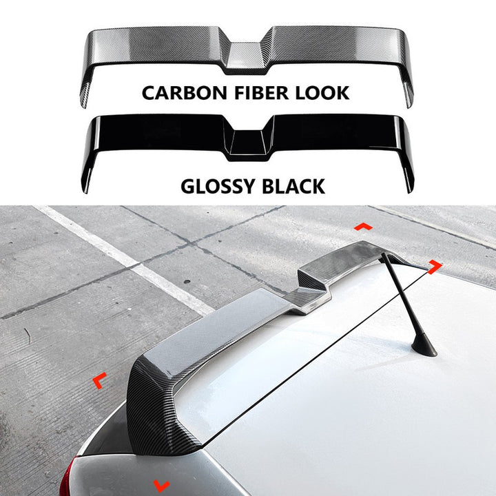 Car Craft Compatible With Volkswagen Polo Mk5 6r 6c 2009-2024 Rear Trunk Boot Roof Wing Lip Spoiler Splitter Skirts Oettinger Zst-965 Carbon Fiber Look