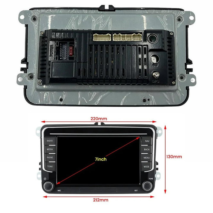 Car Craft Compatible With Volkswagen Polo Jetta Passat Golf 5 6 Cc Skoda Fabia Octavia Superb Android Multimedia Infotainment Touchscreen Dvd Player Wireless Carplay Android Auto 2gb +32gb 7 Inch