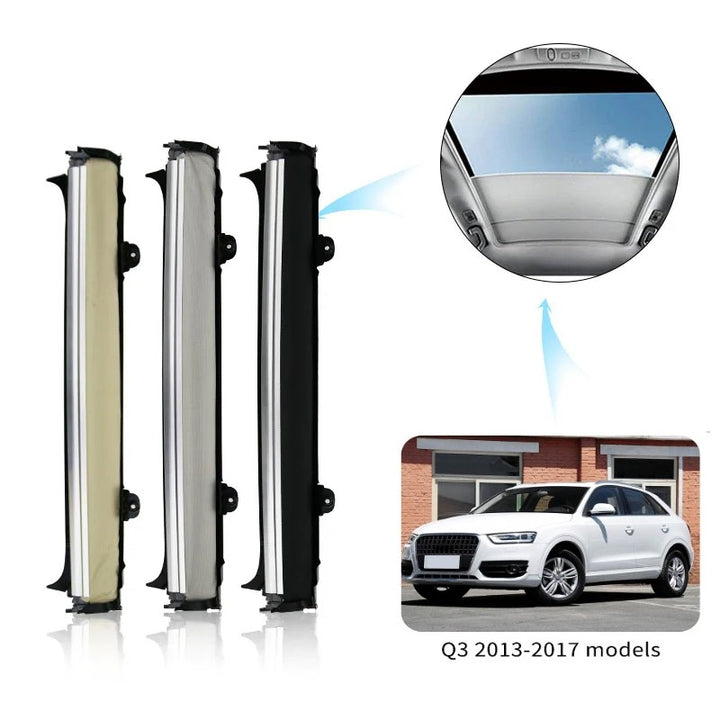 Car Craft Compatible With Audi Q3 Rsq3 2013-2018 Car Panoramic Sunroof Curtain Roof Roller Blinds Shade Cloth Assembly L8ud877307qe8 Jl0m024z Beige